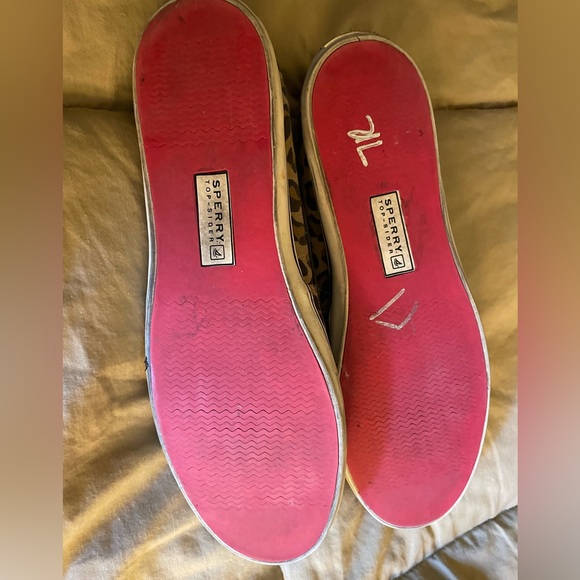 SPERRY Top Sider Leopard Pattern Boat Shoes Size 10 M - Picture 6 of 9